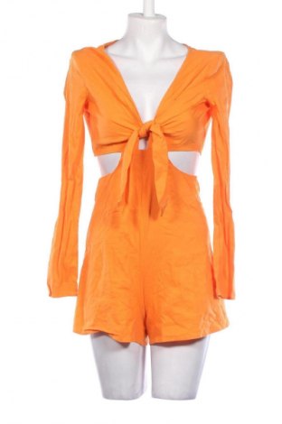 Дамски къс гащеризон Bershka, Размер S, Цвят Оранжев, Цена 2,04 €