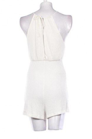 Damski krótki kombinezon Bershka, Rozmiar S, Kolor ecru, Cena 6,99 zł