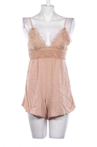 Női rövid overál Unbranded, Méret S, Szín Bézs, Ár 5 034 Ft