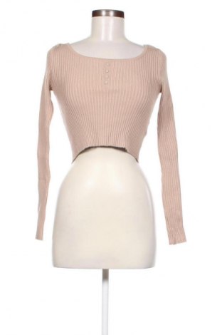 Damski sweter Sinsay, Rozmiar L, Kolor Beżowy, Cena 29,01 zł