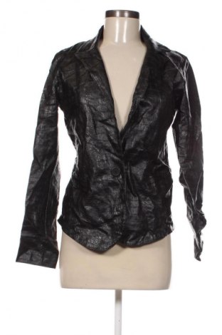 Дамско кожено яке Unbranded, Размер M, Цвят Черен, Цена 4,09 €