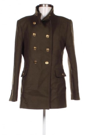 Дамско палто Zara, Размер L, Цвят Зелен, Цена 45,50 €, #132875721