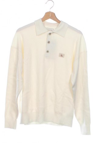 Férfi pulóver Calvin Klein Jeans, Méret XS, Szín Fehér, Ár 17 999 Ft