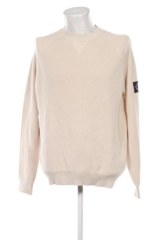 Herrenpullover Calvin Klein Jeans, Größe XL, Farbe Beige, Preis € 41,99