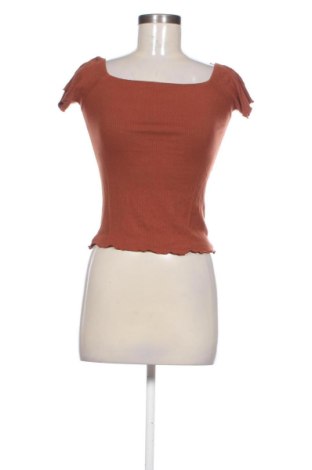 Bluză de femei Stradivarius, Mărime S, Culoare Portocaliu, Preț 47,24 Lei, #137443843