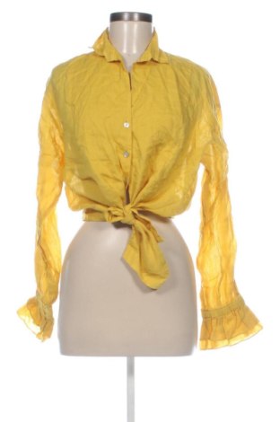 Cămașă de femei Zara, Mărime XL, Culoare Galben, Preț 112,99 Lei, #137295635
