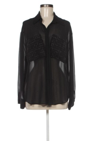 Cămașă de femei Zara, Mărime XL, Culoare Negru, Preț 73,49 Lei, #137425266
