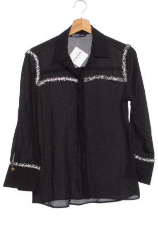 Cămașă de femei Zara, Mărime XS, Culoare Negru, Preț 41,99 Lei, #137429937