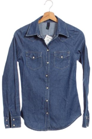 Cămașă de femei United Colors Of Benetton, Mărime XS, Culoare Albastru, Preț 47,24 Lei, #137433694