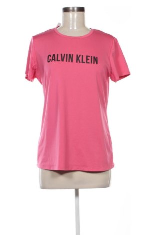 Damski T-shirt Calvin Klein, Rozmiar L, Kolor Różowy, Cena 110,07 zł, #137401890