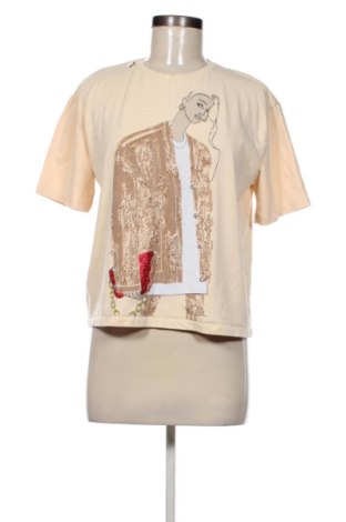 Dámske tričko Zara, Veľkosť M, Farba Béžová, Cena  8,00 €, #137406326