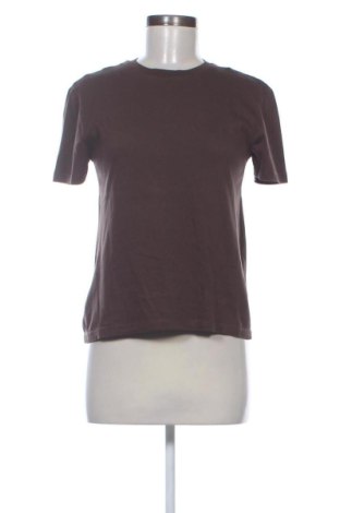 Damski T-shirt Zara, Rozmiar S, Kolor Brązowy, Cena 42,34 zł, #137435135