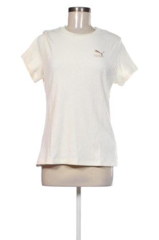 Γυναικείο t-shirt PUMA, Μέγεθος L, Χρώμα Εκρού, Τιμή 23,43 €, #137460024