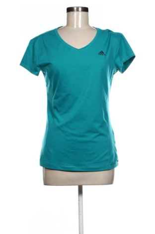 Γυναικείο t-shirt Adidas, Μέγεθος L, Χρώμα Μπλέ, Τιμή 21,00 €, #137403386