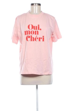 Damski T-shirt H&M, Rozmiar L, Kolor Różowy, Cena 46,57 zł, #137422563