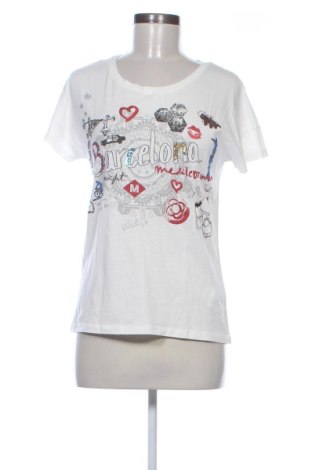Damski T-shirt Desigual, Rozmiar M, Kolor Biały, Cena 88,90 zł, #137454344
