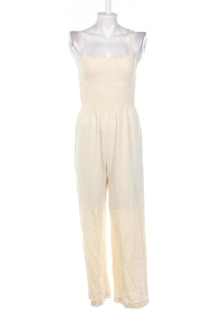 Дамски дълъг гащеризон H&M, Размер M, Цвят Екрю, Цена 20,00 €, #137393774