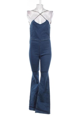 Salopetă lungă de damă Bershka, Mărime S, Culoare Albastru, Preț 83,99 Lei, #137407738