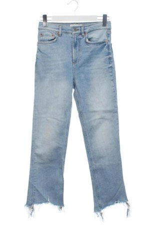 Damskie jeansy Zara, Rozmiar S, Kolor Niebieski, Cena 72,59 zł, #137394927