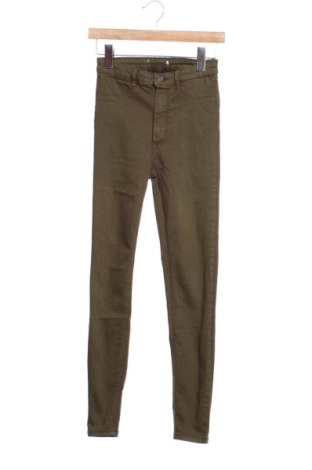 Dámske džínsy  Zara, Veľkosť XS, Farba Zelená, Cena  11,00 €, #137436259