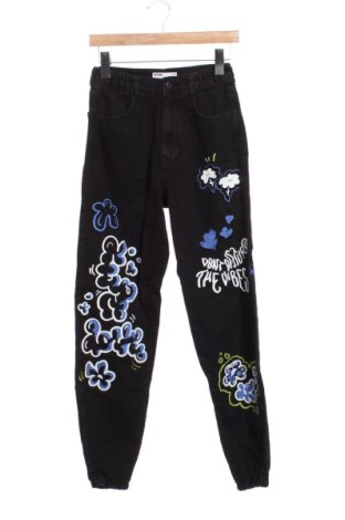 Damskie jeansy Bershka, Rozmiar XS, Kolor Czarny, Cena 50,80 zł, #137439685