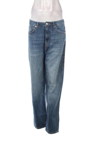 Blugi de femei Zara, Mărime L, Culoare Albastru, Preț 82,22 Lei, #137438708