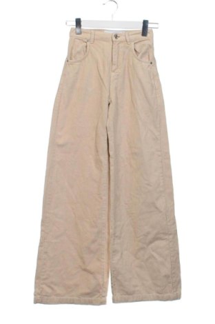Pantaloni de velvet de femei Bershka, Mărime XXS, Culoare Bej, Preț 51,00 Lei, #137394352