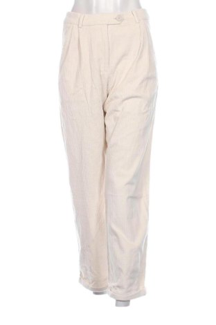 Pantaloni de velvet de femei THE ODDER SIDE, Mărime M, Culoare Ecru, Preț 122,75 Lei, #137430486