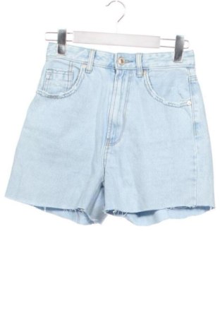 Дамски къс панталон Stradivarius, Размер XS, Цвят Син, Цена 11,00 €, #137399369