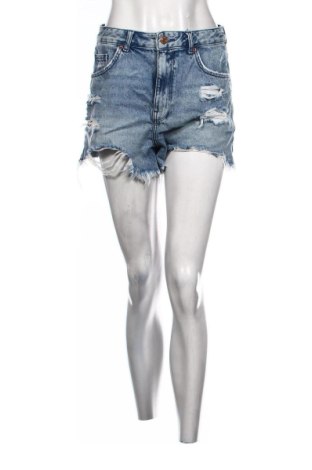 Pantaloni scurți de femei Bershka, Mărime S, Culoare Albastru, Preț 57,74 Lei, #137406858