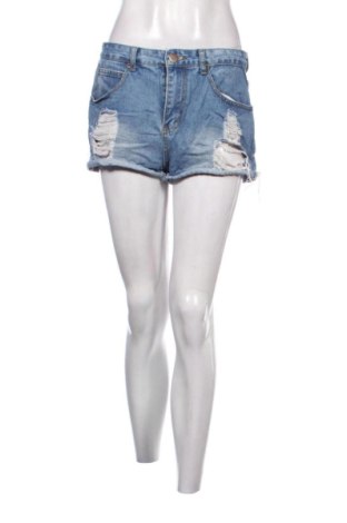 Pantaloni scurți de femei Boohoo, Mărime M, Culoare Albastru, Preț 50,84 Lei, #137434185