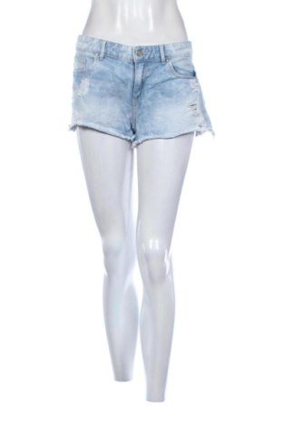 Pantaloni scurți de femei Stradivarius, Mărime L, Culoare Albastru, Preț 57,74 Lei, #137420457