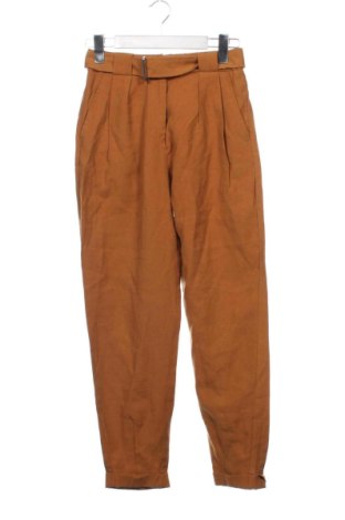 Damskie spodnie Bershka, Rozmiar XS, Kolor Pomarańczowy, Cena 52,42 zł, #137378536