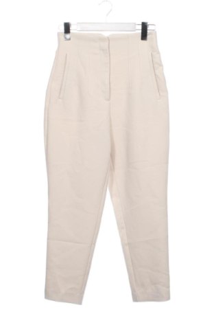 Damskie spodnie Zara, Rozmiar XS, Kolor ecru, Cena 71,97 zł, #137411461