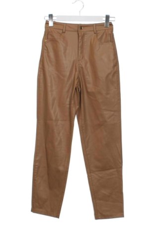 Damskie spodnie Zara, Rozmiar XS, Kolor Brązowy, Cena 63,50 zł, #137384776