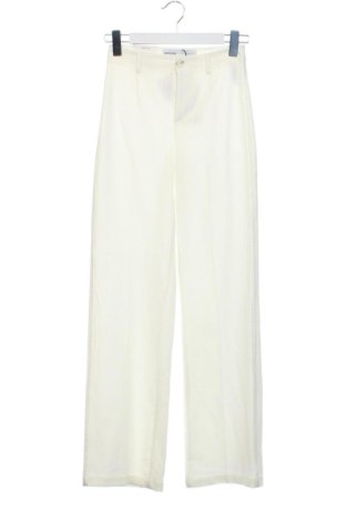 Pantaloni de femei Bershka, Mărime XXS, Culoare Ecru, Preț 140,73 Lei, #137393977