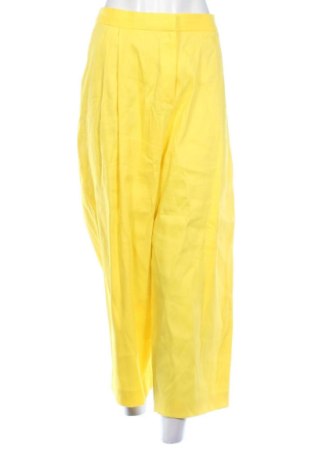 Дамски панталон Massimo Dutti, Размер L, Цвят Жълт, Цена 37,32 €, #137413878