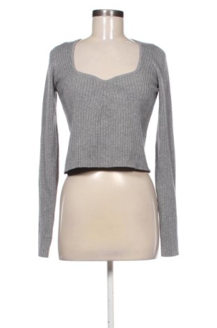 Damski sweter Bershka, Rozmiar XL, Kolor Szary, Cena 42,34 zł, #137408456