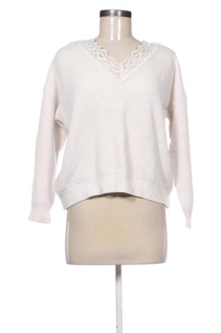 Pulover de femei SHEIN, Mărime L, Culoare Ecru, Preț 36,74 Lei, #137408869