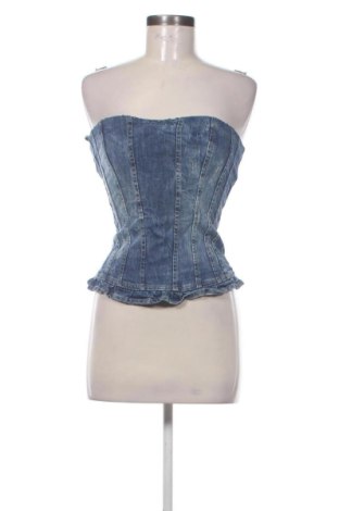 Дамски топ Bershka, Размер S, Цвят Син, Цена 11,00 €, #137405997