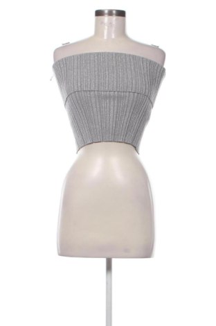 Damski top Bershka, Rozmiar M, Kolor Srebrzysty, Cena 46,57 zł, #137424262