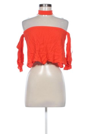 Damski top Pull&Bear, Rozmiar S, Kolor Pomarańczowy, Cena 50,80 zł, #137407838