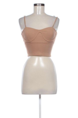 Damski top Bershka, Rozmiar S, Kolor Beżowy, Cena 50,80 zł, #137424087