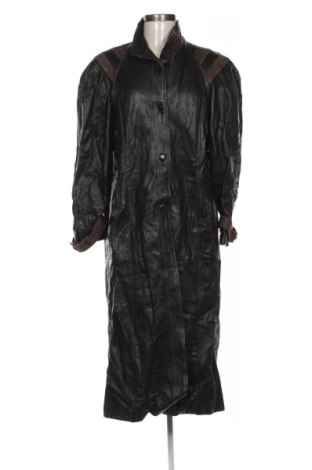 Palton din piele pentru damă Unbranded, Mărime L, Culoare Negru, Preț 288,70 Lei, #137433891