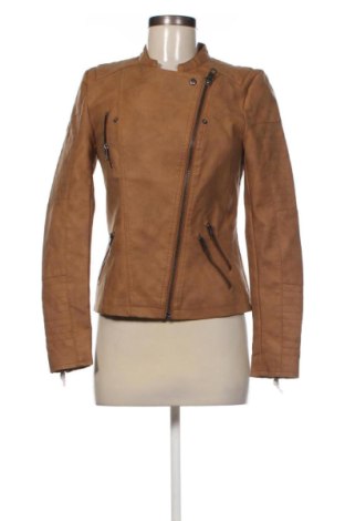 Geacă de piele pentru femei ONLY, Mărime S, Culoare Bej, Preț 259,99 Lei, #137444125