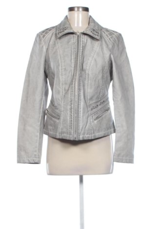Geacă de piele pentru femei Sure, Mărime M, Culoare Argintiu, Preț 120,73 Lei, #137446389