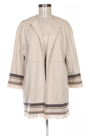 Sacou de femei Zara, Mărime XL, Culoare Bej, Preț 112,83 Lei, #137429096