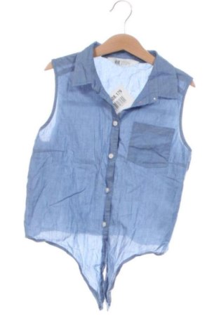 Kinderhemd H&M, Größe 10-11y/ 146-152 cm, Farbe Blau, Preis 8,57 €, #137408179