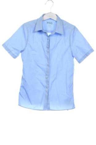 Детска риза Marks & Spencer, Размер 7-8y/ 128-134 см, Цвят Син, Цена 6,85 €, #137421868