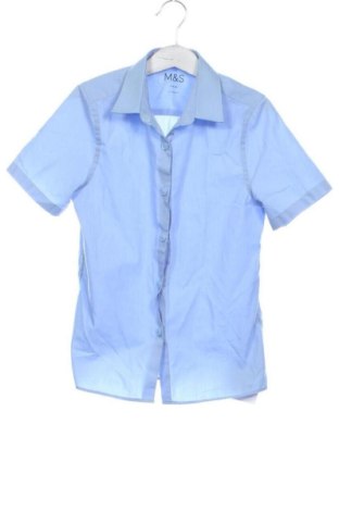 Детска риза Marks & Spencer, Размер 7-8y/ 128-134 см, Цвят Син, Цена 7,09 €, #137423898